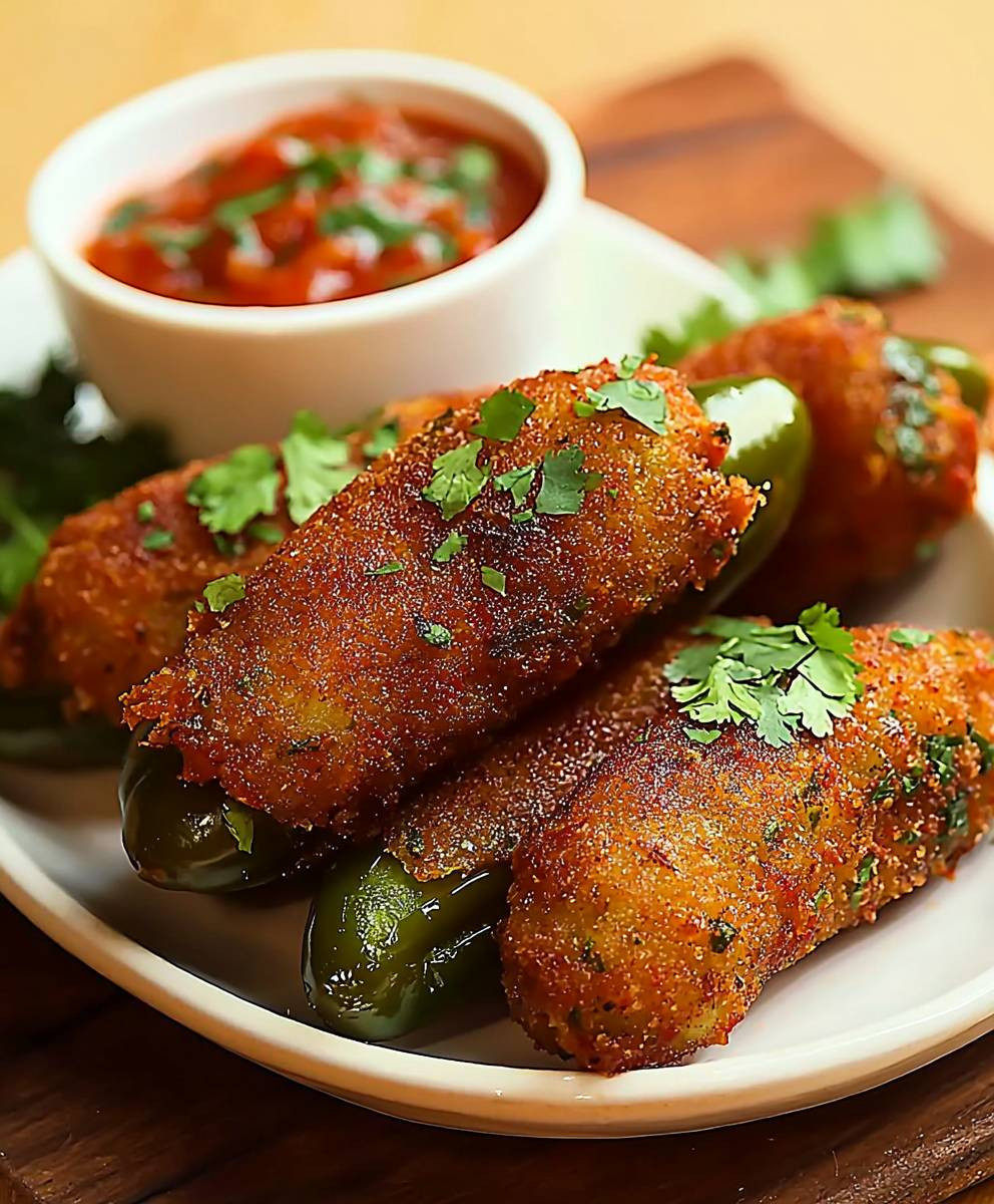 gefüllte frittierte Jalapeños