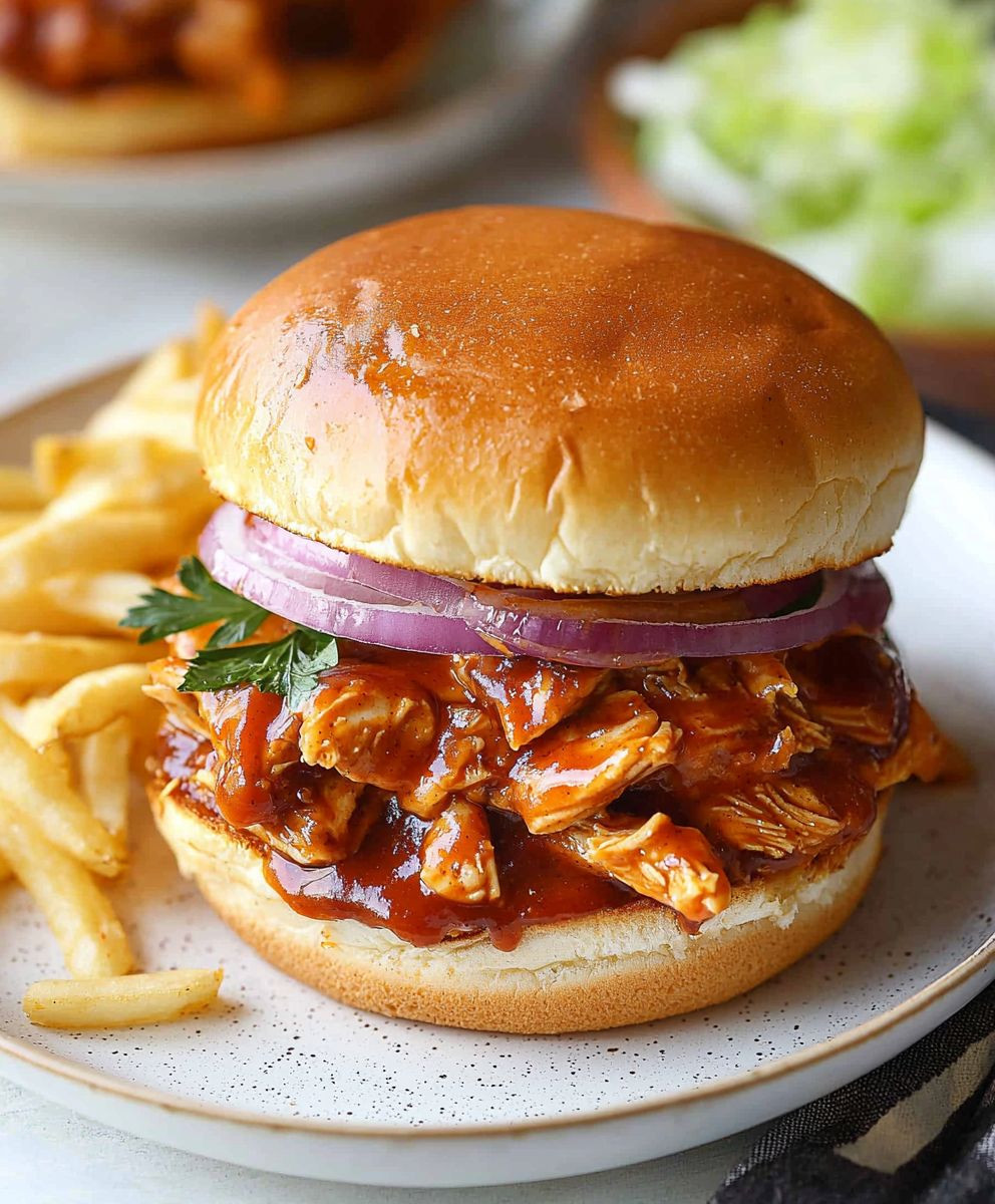 BBQ Hühnchen Sandwich