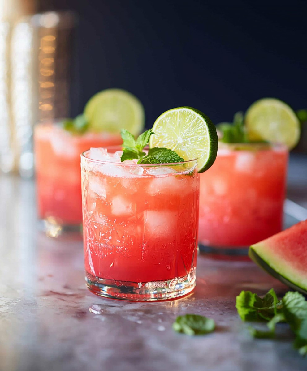 Wassermelonen-Limetten-Cocktail