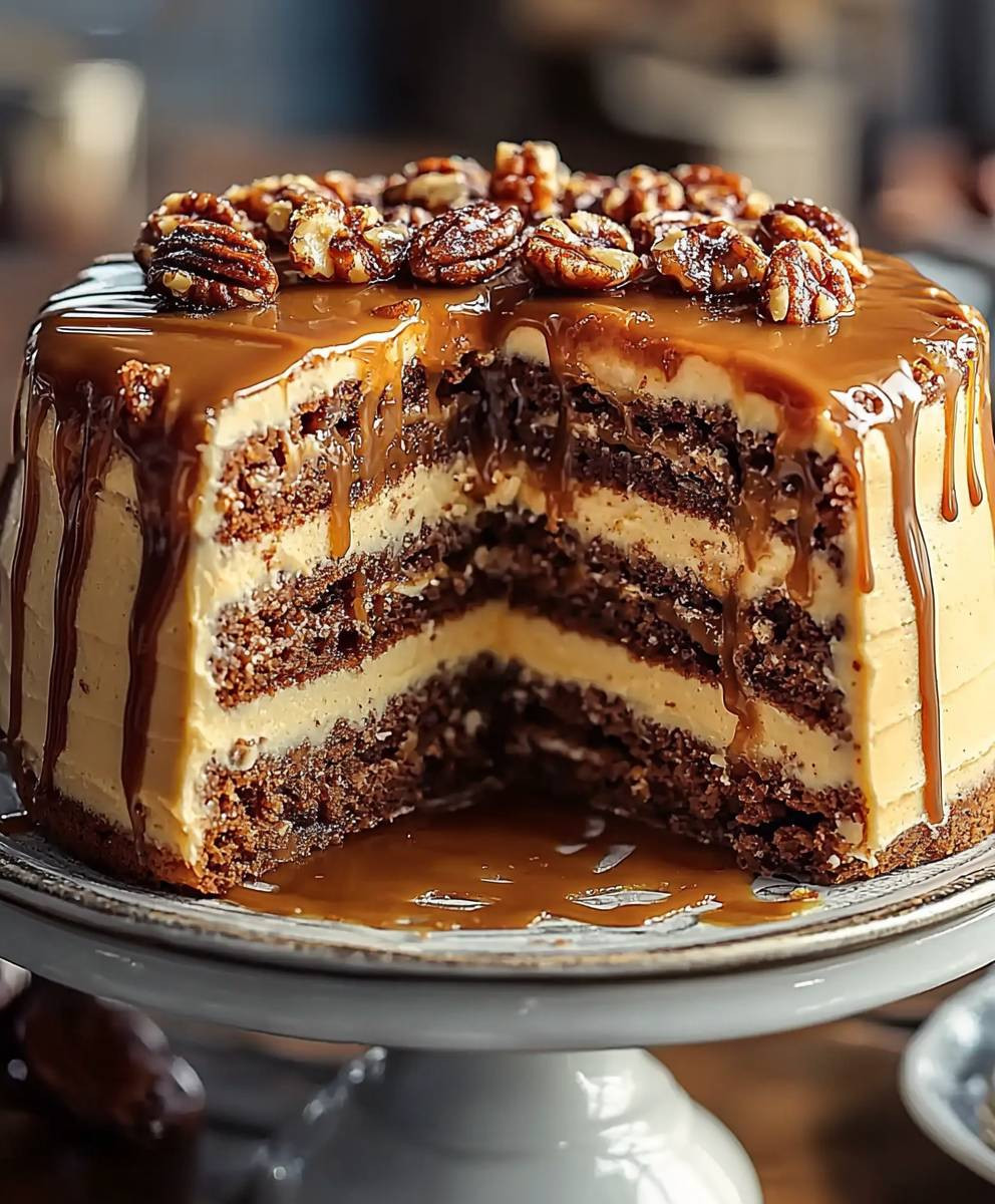 Turtle Karamell Kuchen