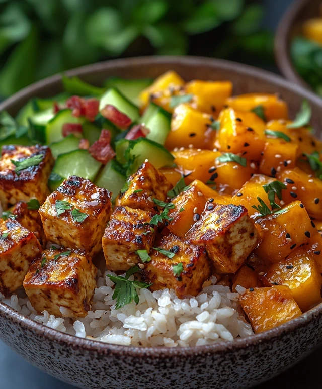 Mango Burrito Bowls Tofu