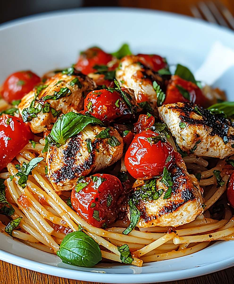 Bruschetta Hähnchen Pasta