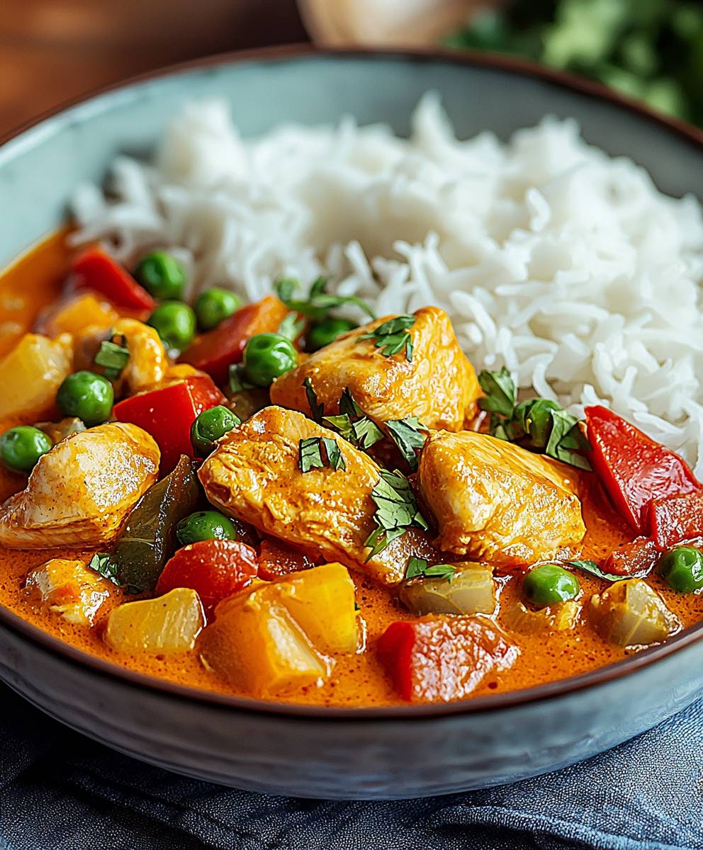 Hähnchen Curry Kokosmilch