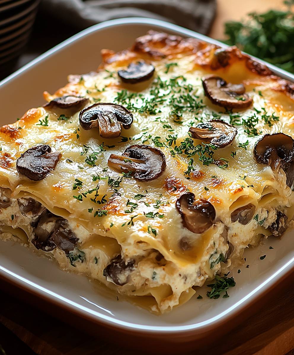 Pilz Lasagne selber machen