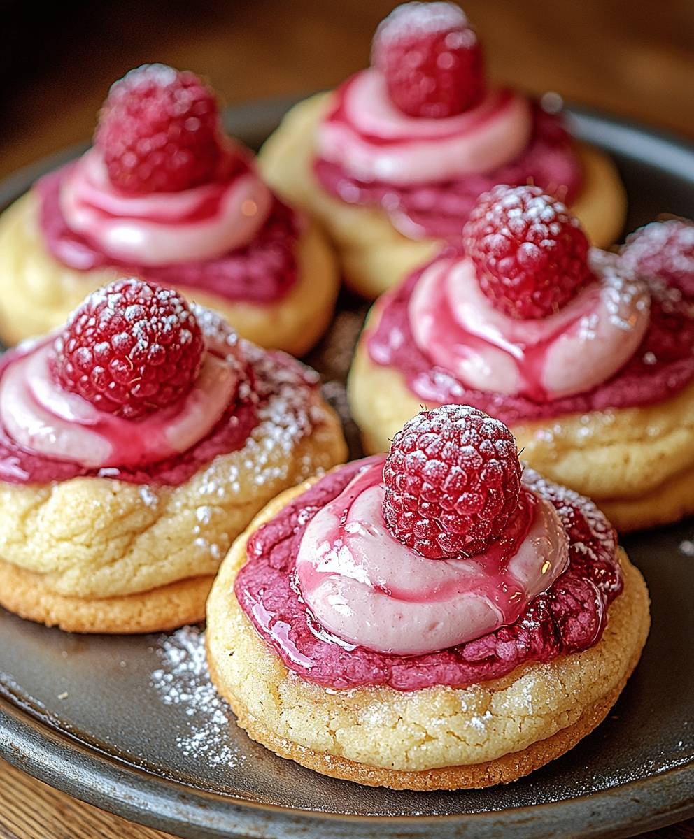 Himbeer Käsekuchen Cookies