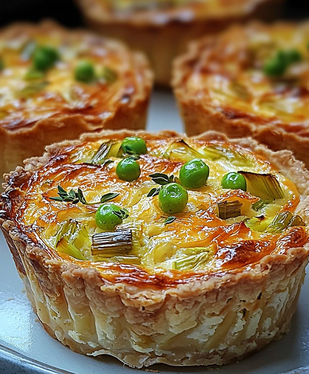 Glutenfreie Mini Lauch Quiche