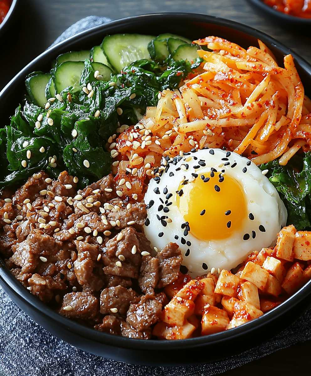 Koreanische Bibimbap Schale