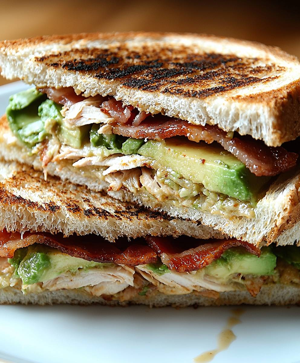 Truthahn Speck Avocado Panini