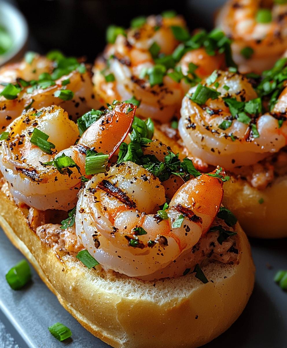Gegrillte Shrimp Rollen Brioche