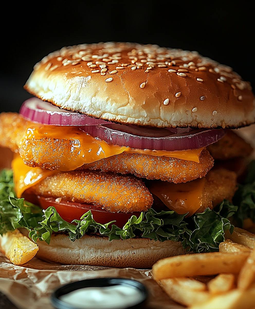 Fischstäbchen Burger selber machen
