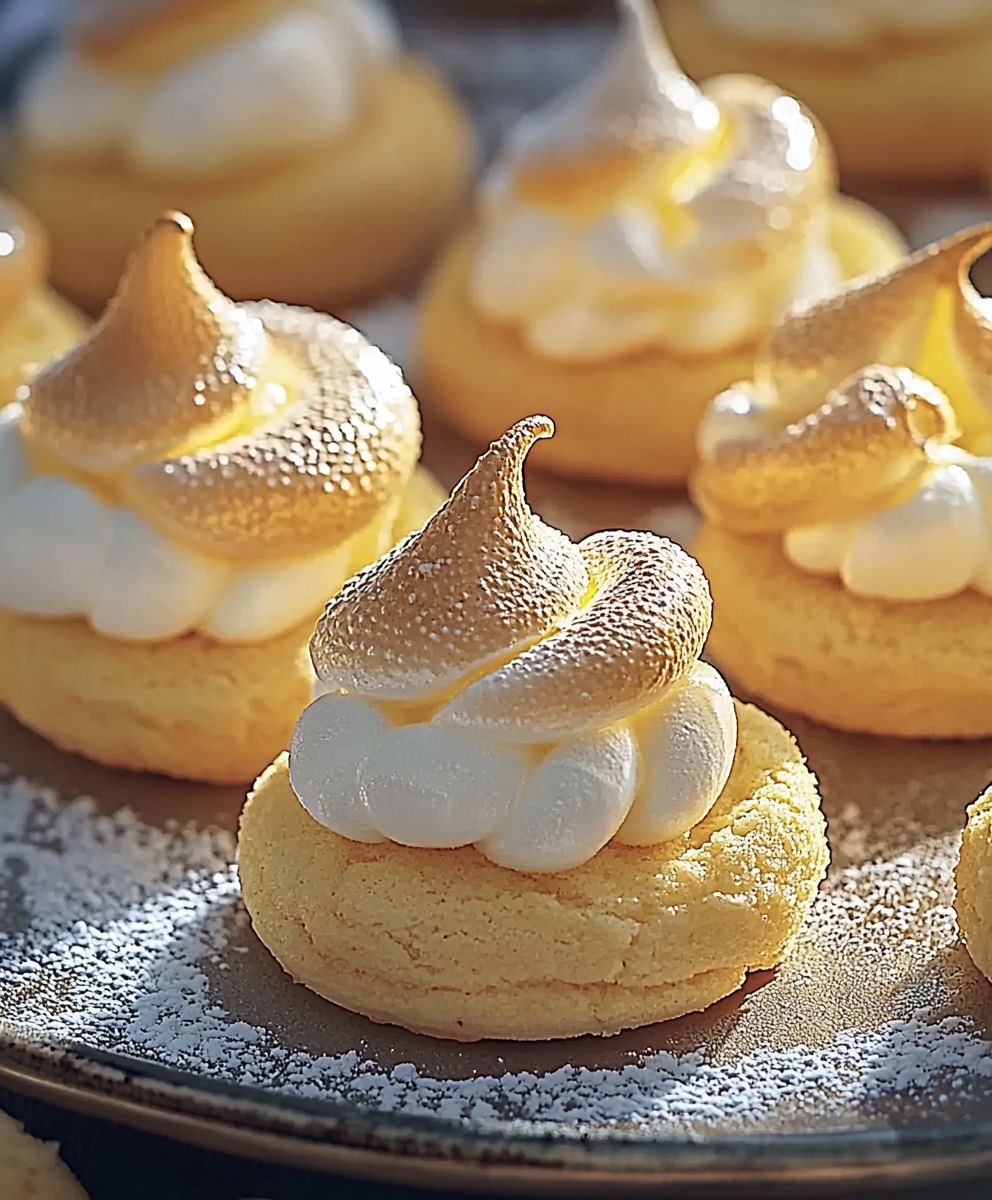 Zitronen Baiser Kekse backen