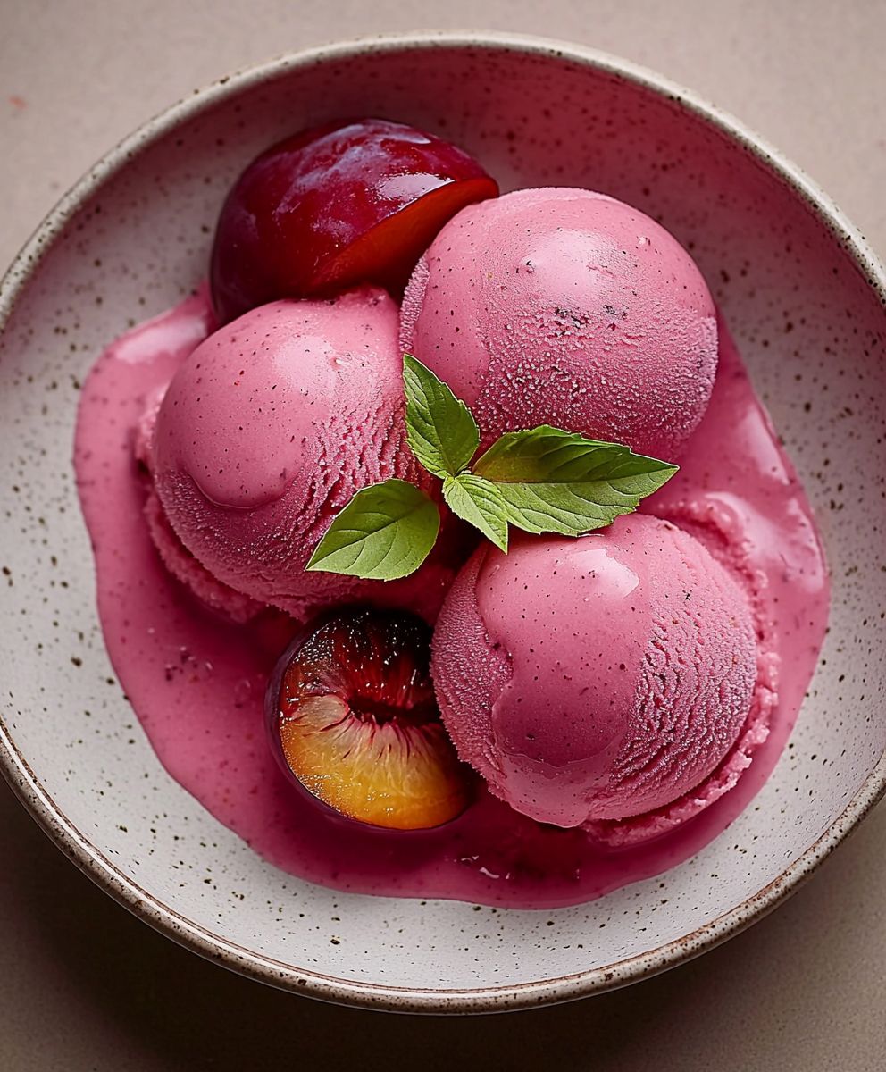 Kardamom Pflaumensorbet selber machen