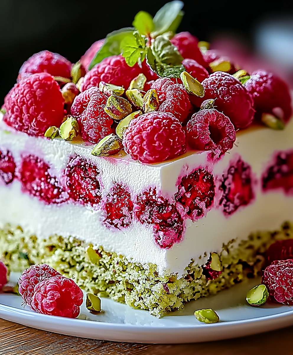 Pistazien Himbeer Traumkuchen