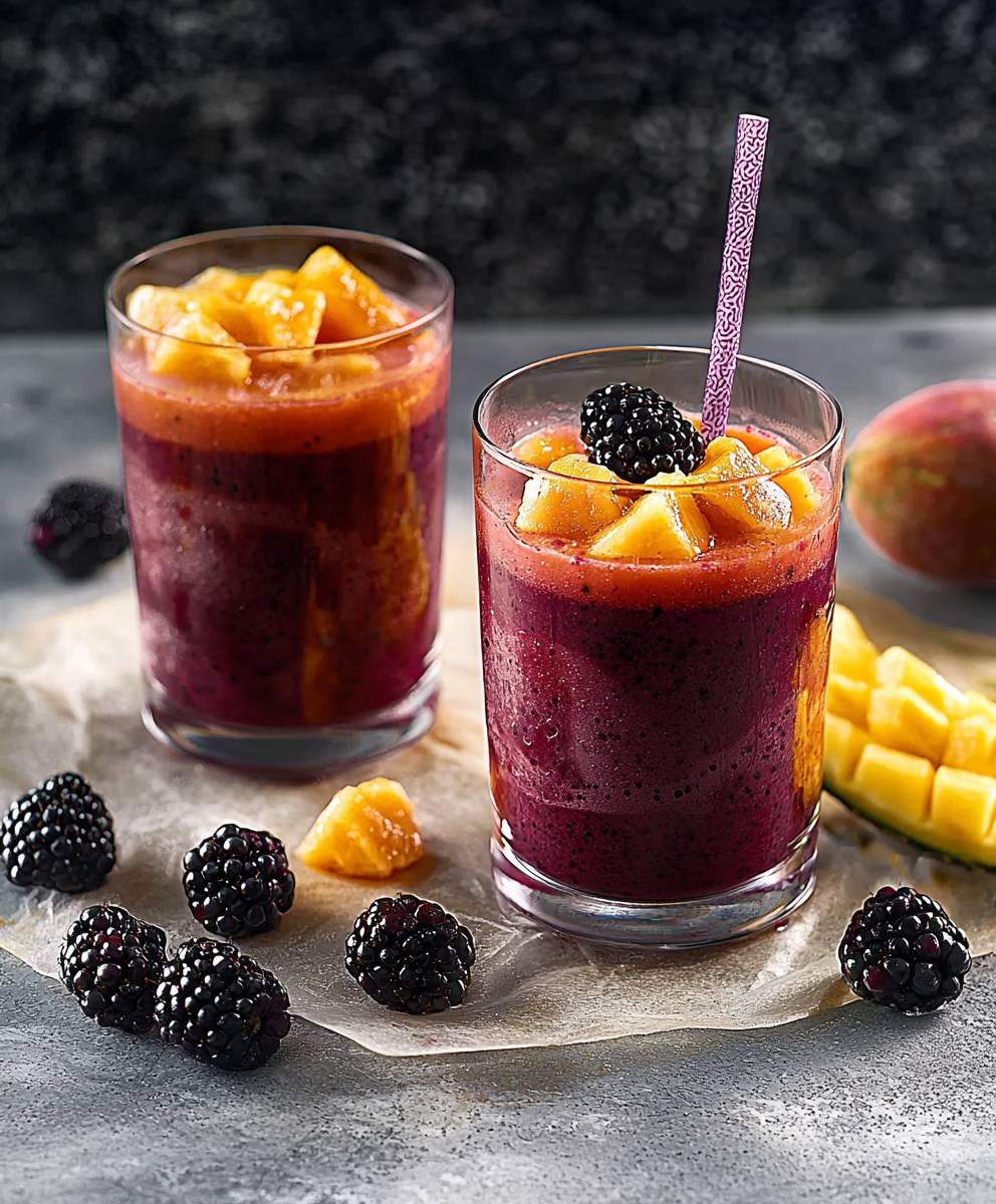Brombeer Papaya Smoothie