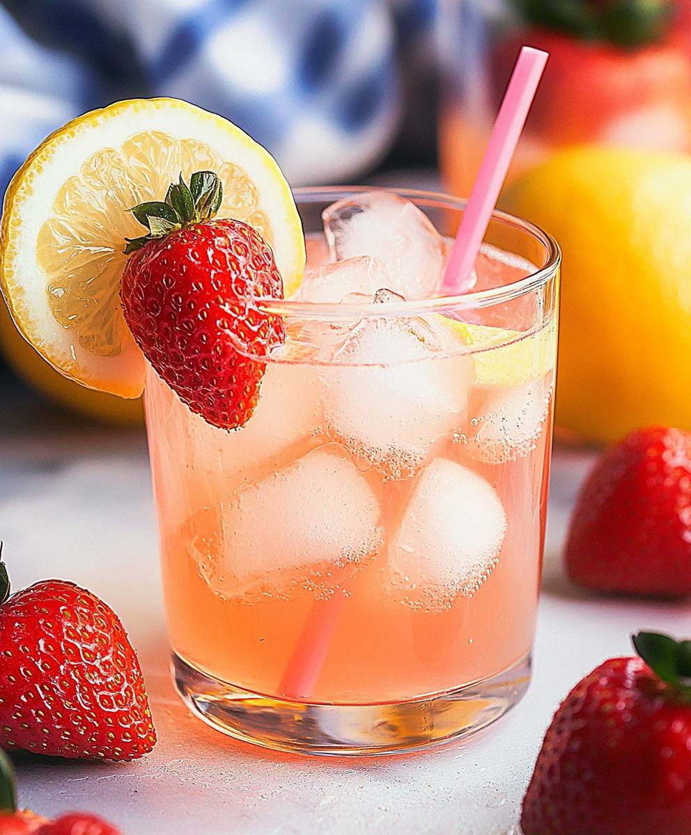 Erdbeer Wodka Limonade