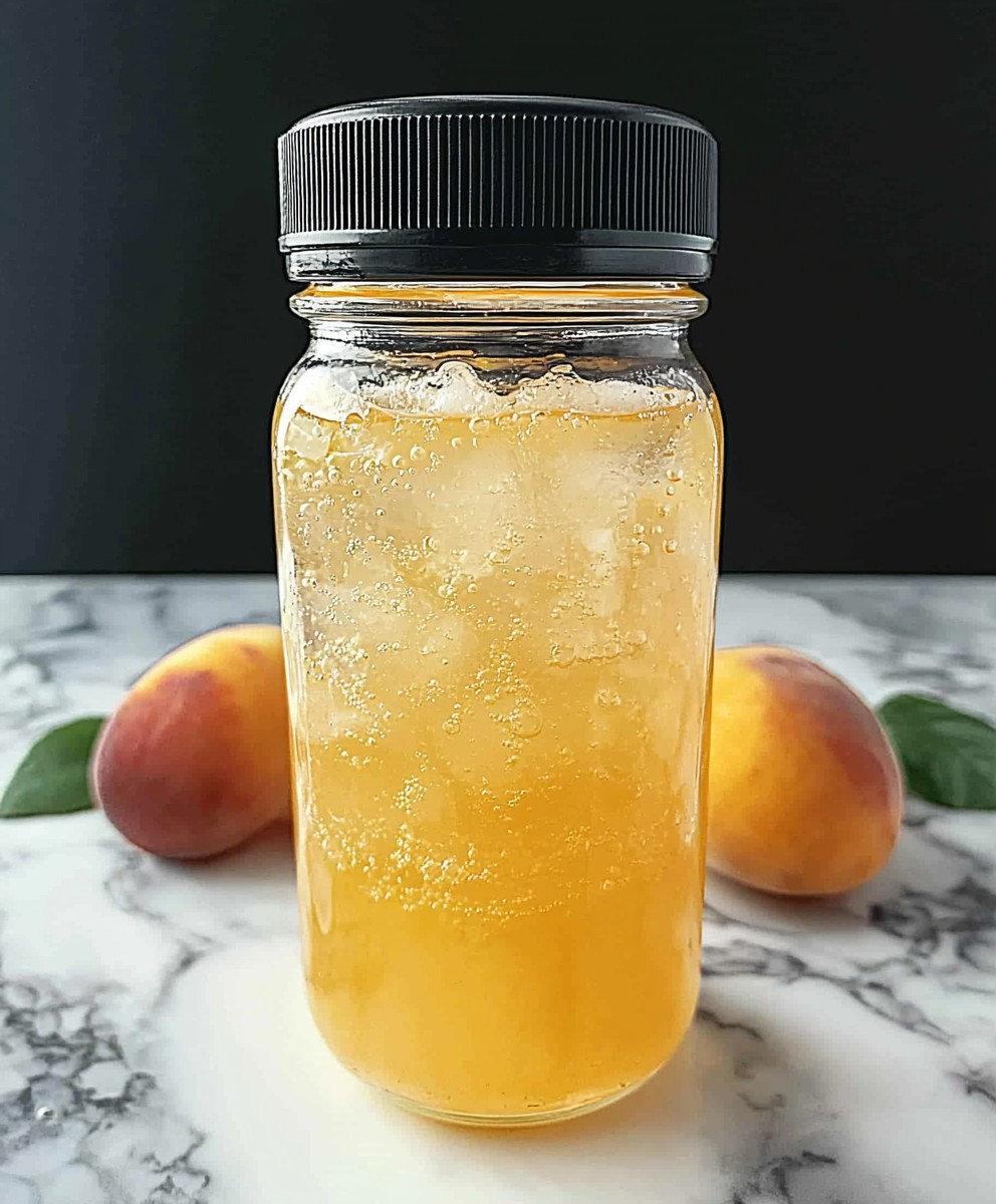 Pfirsich Grüntee Limonade selber machen