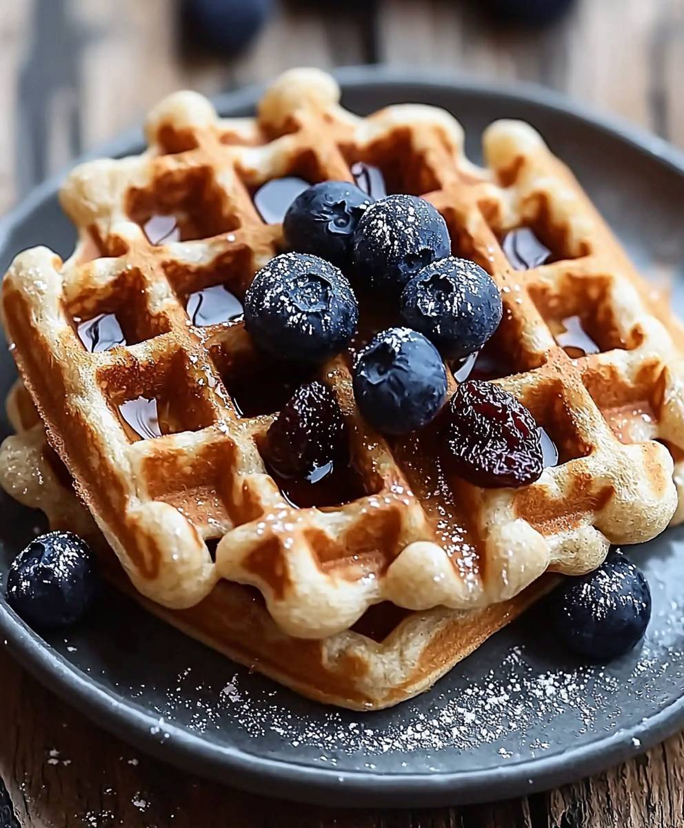 Rosinen Hafer Waffeln backen