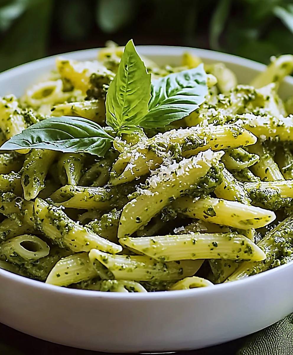 Pasta grüne Bohnen Pesto