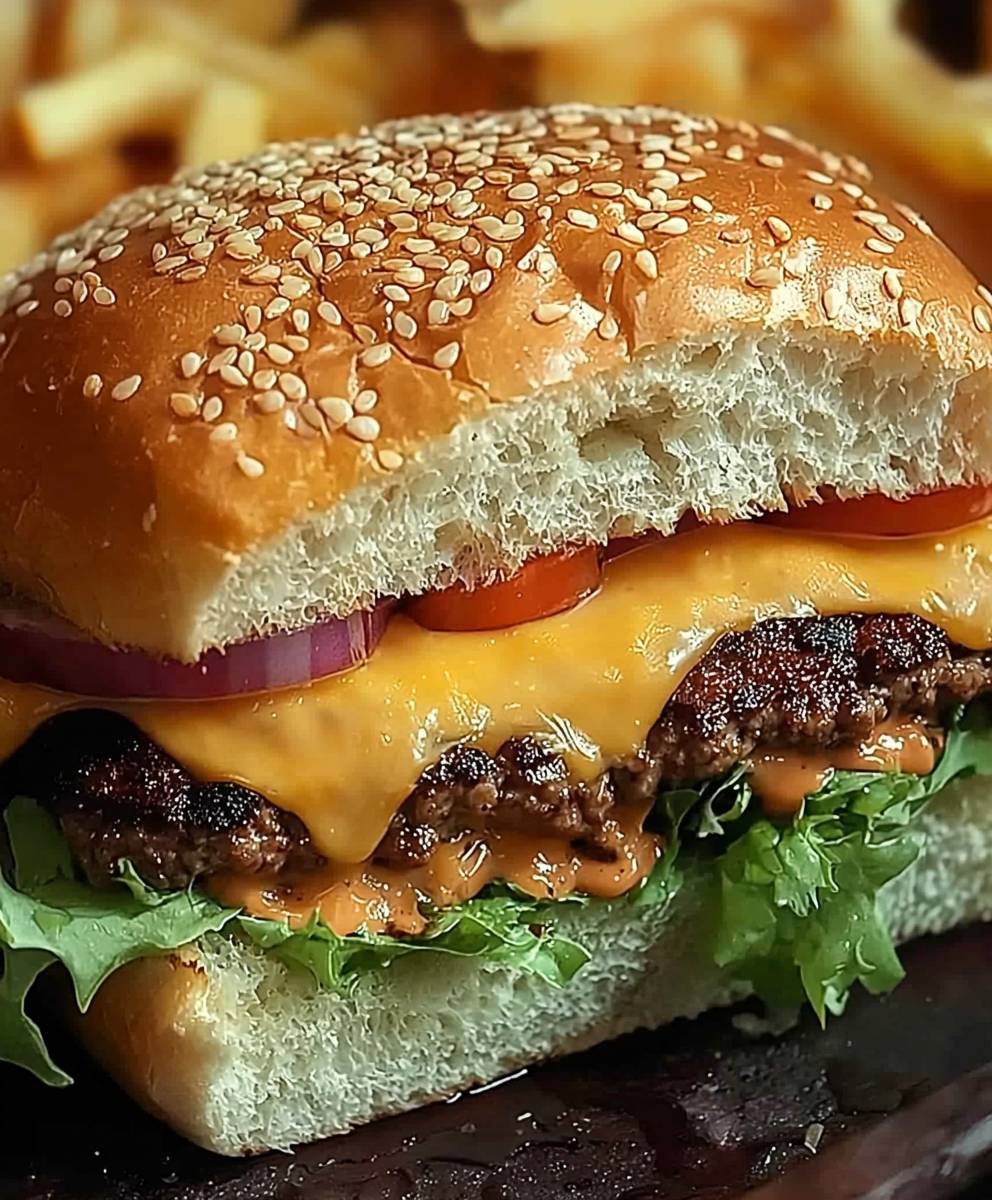 Cheeseburger Blech backen