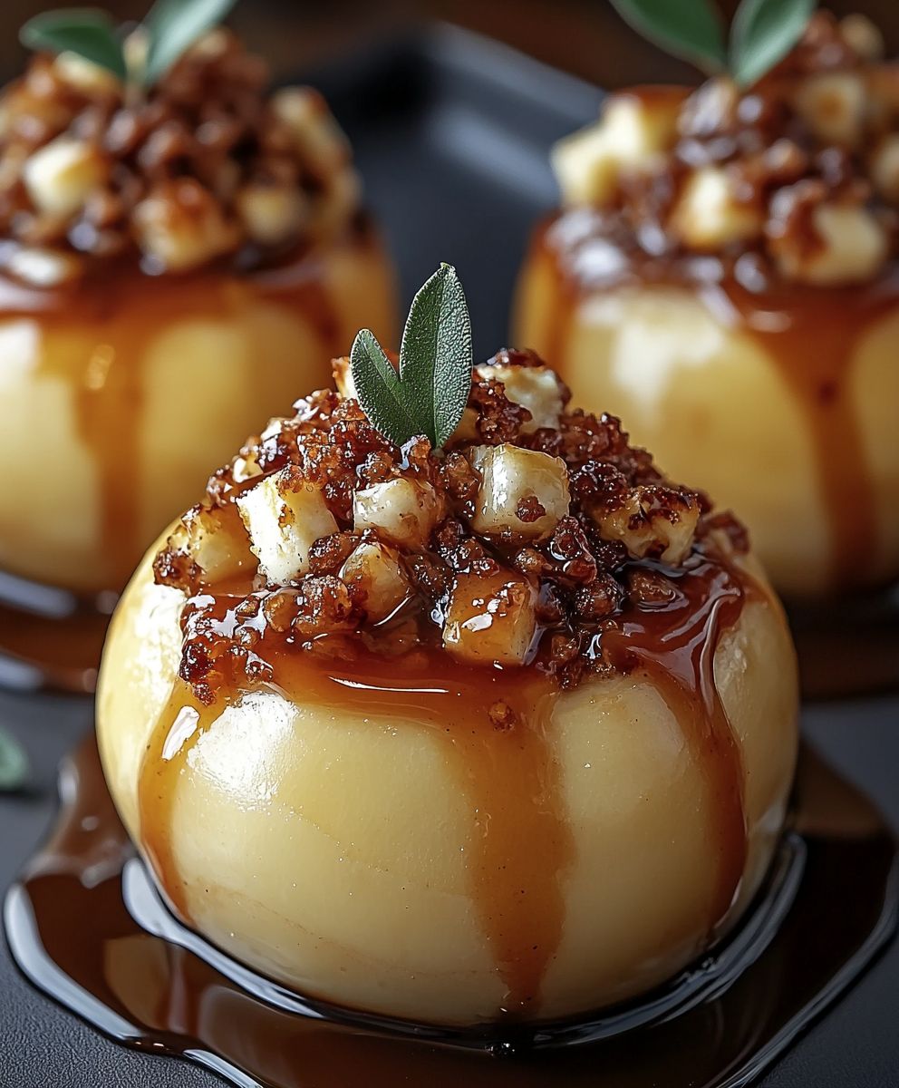 Gefüllte Bratäpfel Käsekuchen