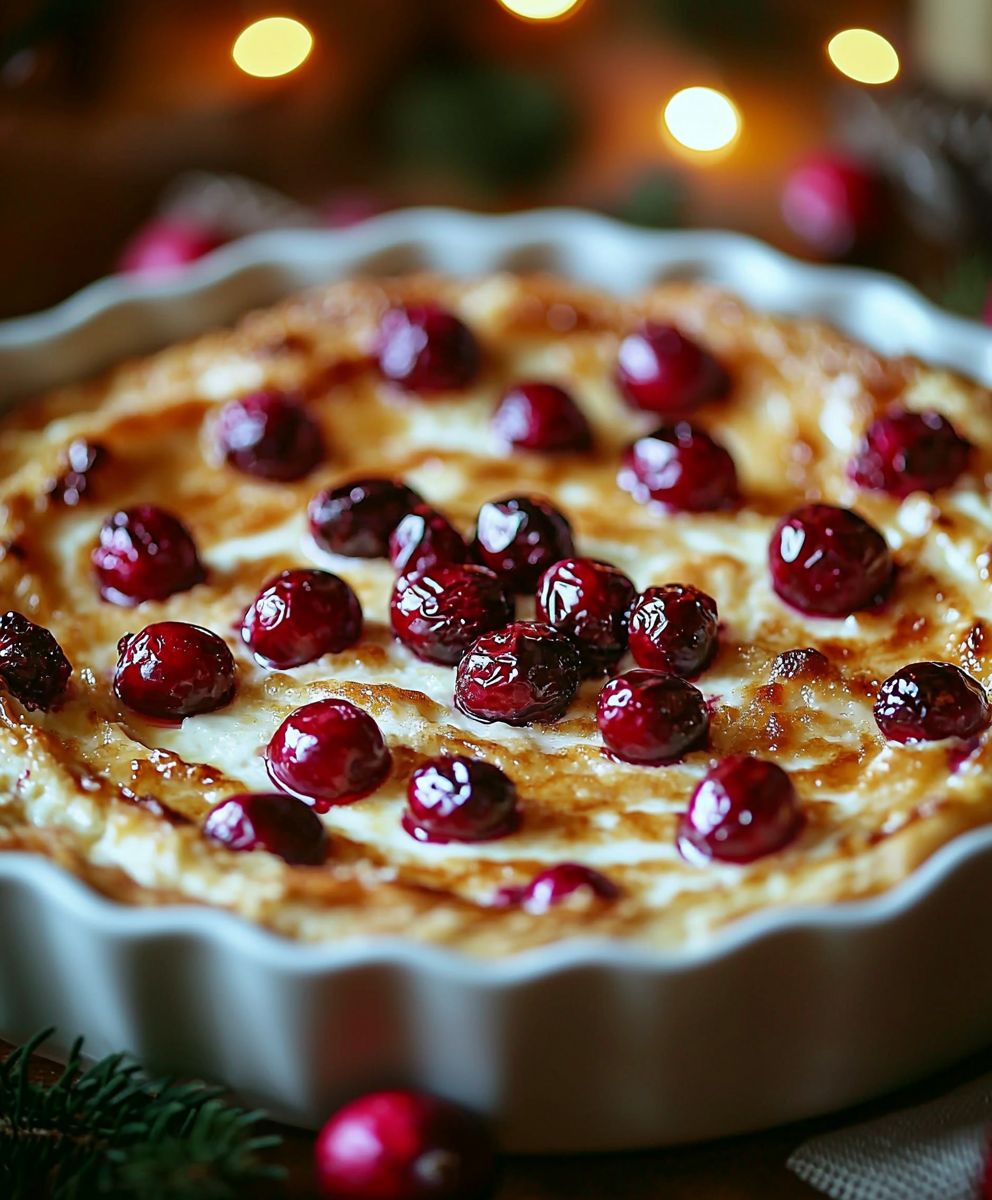 Gebackener Frischkäse Cranberry Dip