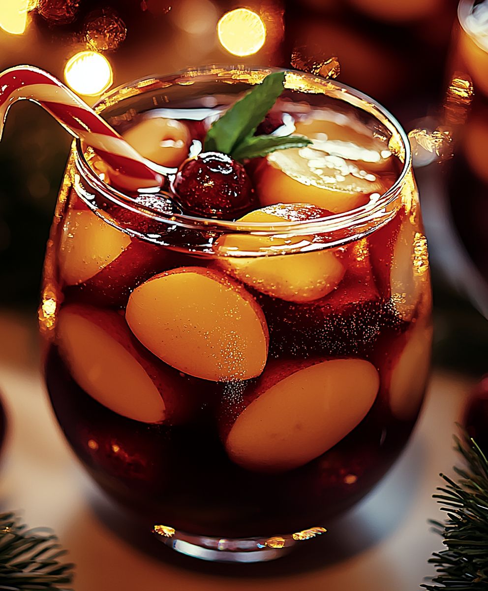Alkoholfreier Weihnachtssangria