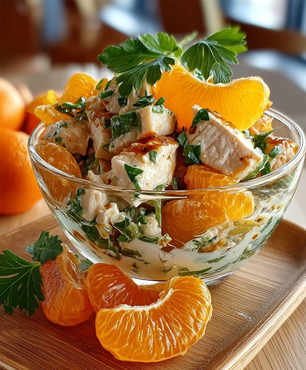 Geflügelsalat mit Mandarinen