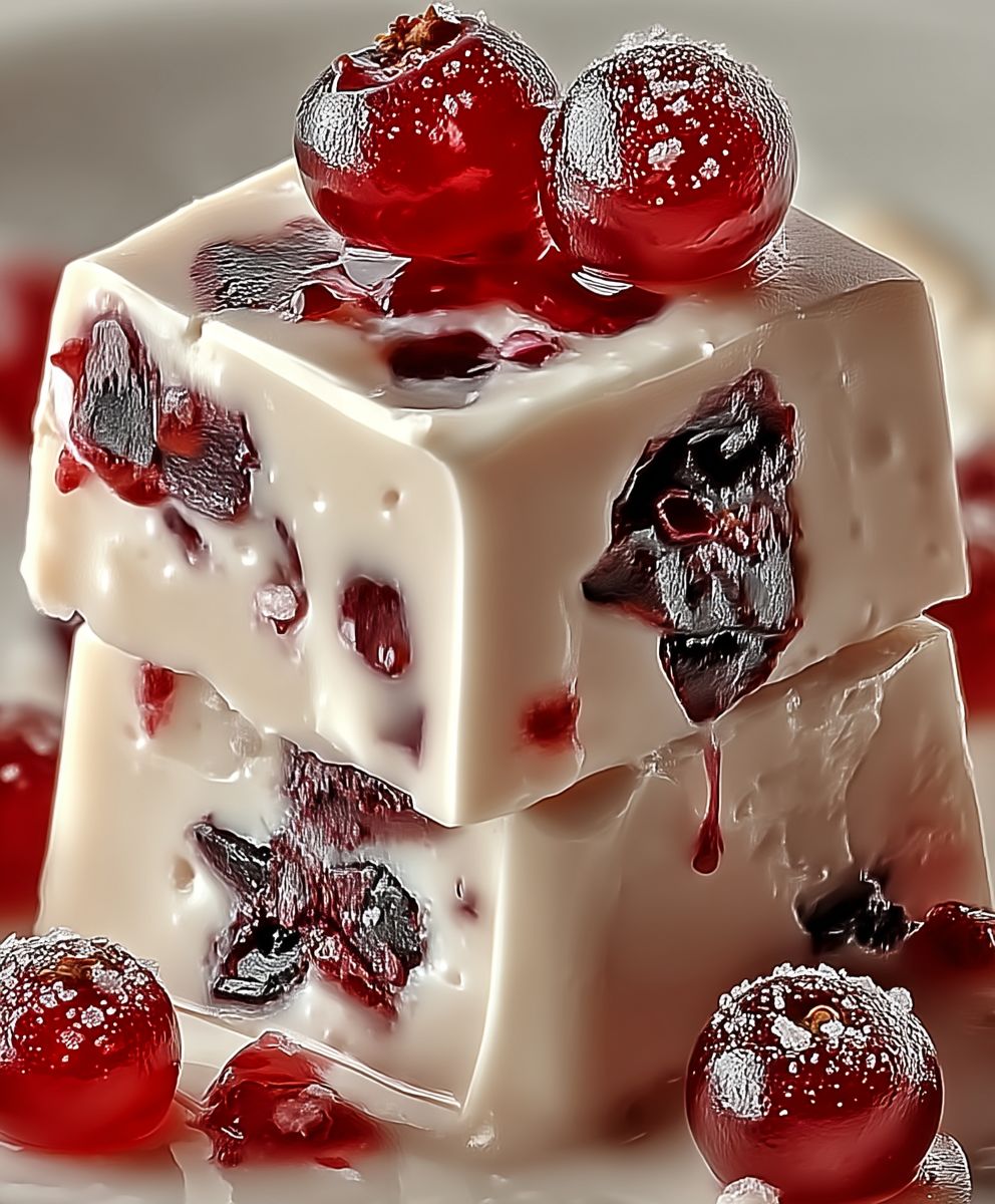 Weiße Schokolade Kirsch Fondant