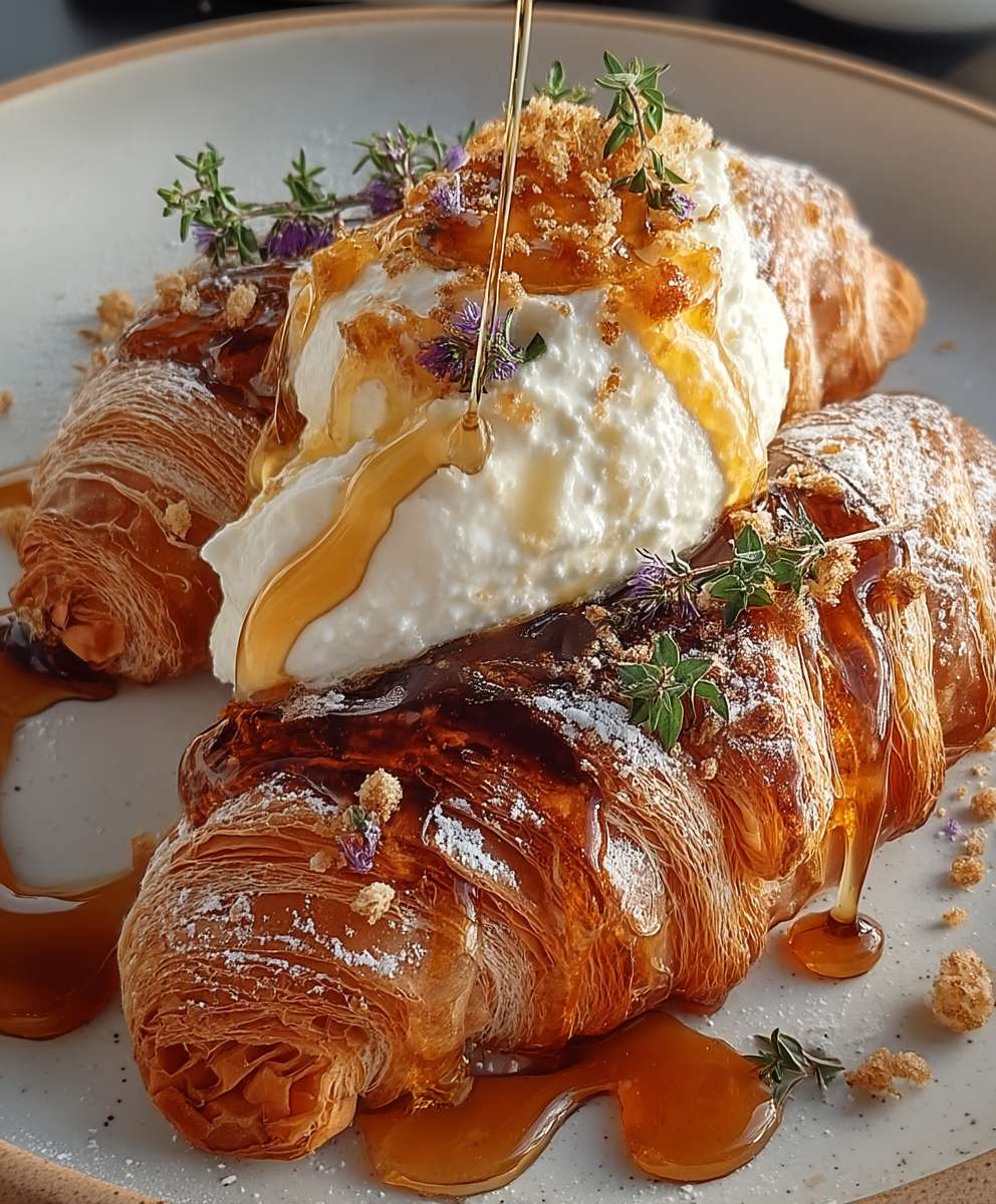 Ricotta mit Honig Croissants