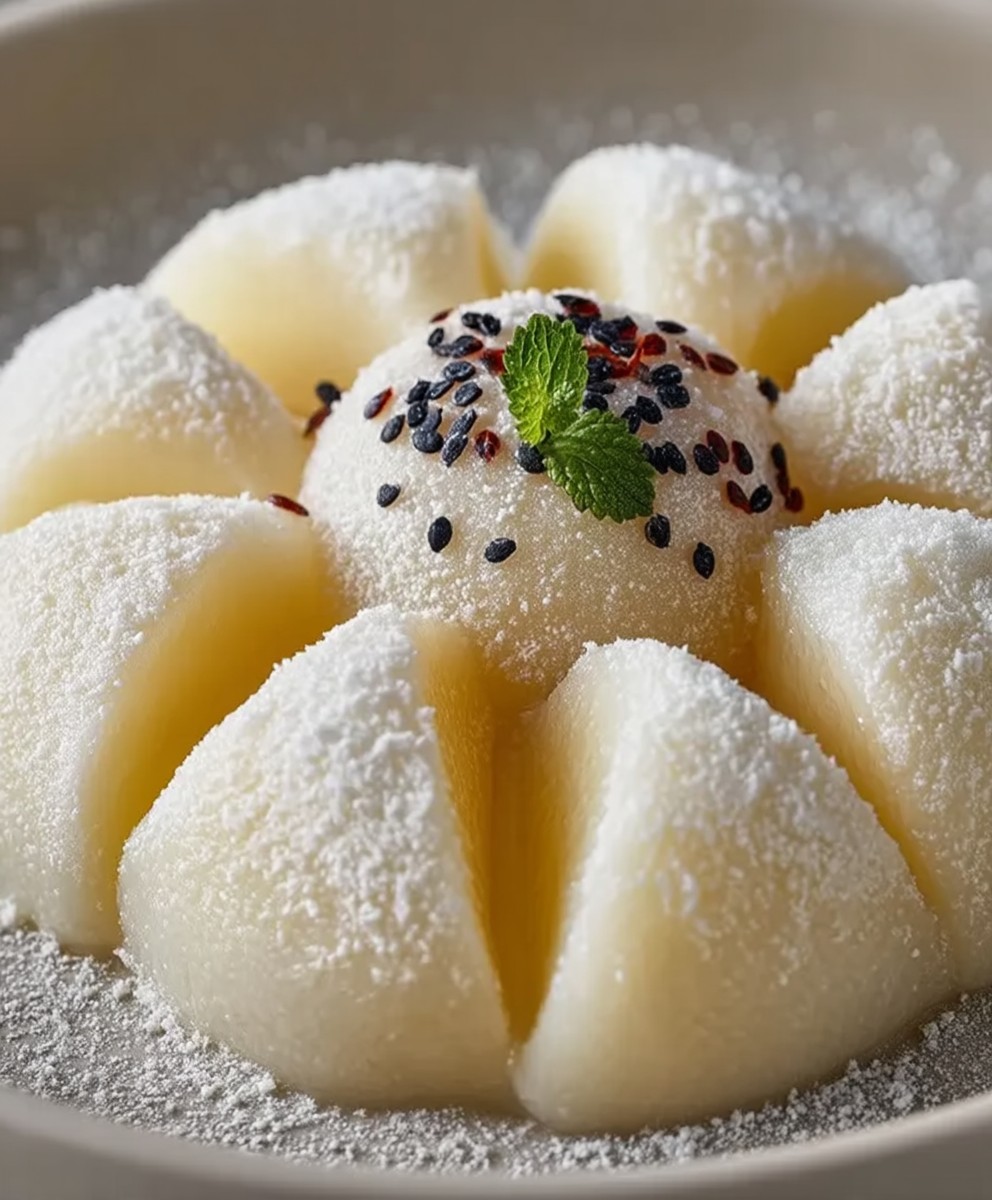 Mochi mit Milch einfach