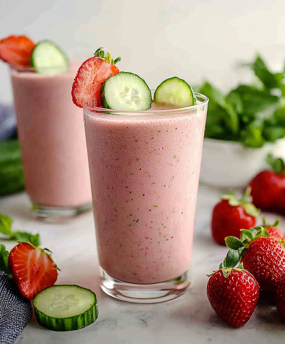 Gurken Erdbeer Smoothie