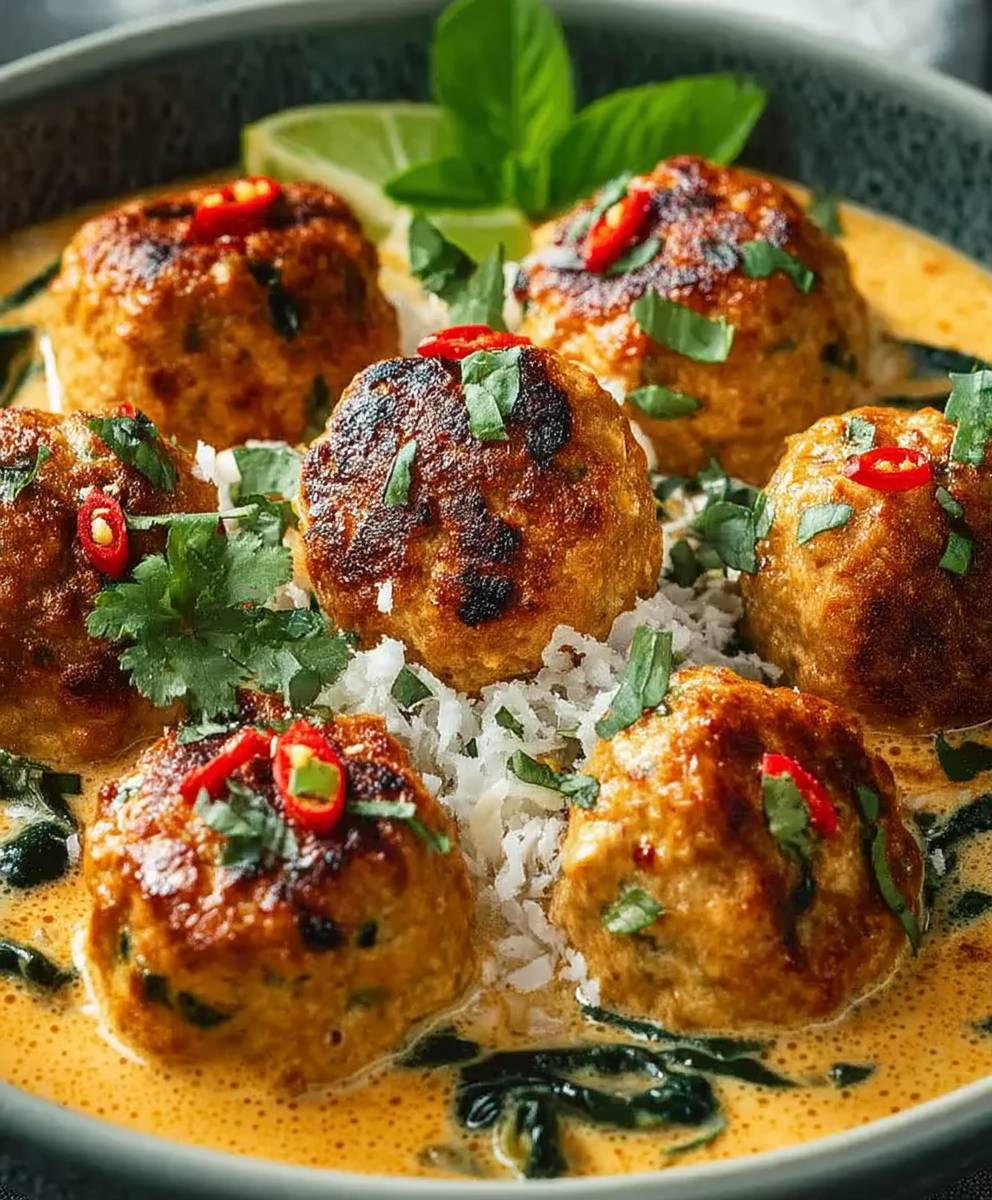 Kokos Hühnchen Frikadellen