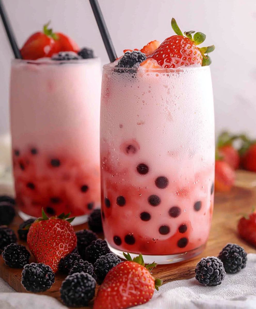Erdbeer Bubble Tea