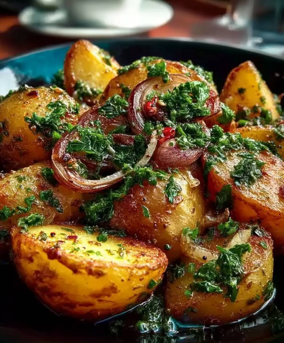 Knoblauch Koriander Kartoffeln