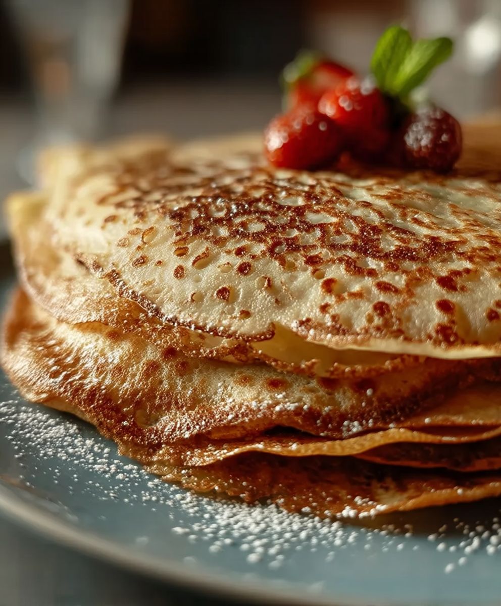 Sauerteig Pfannkuchen backen