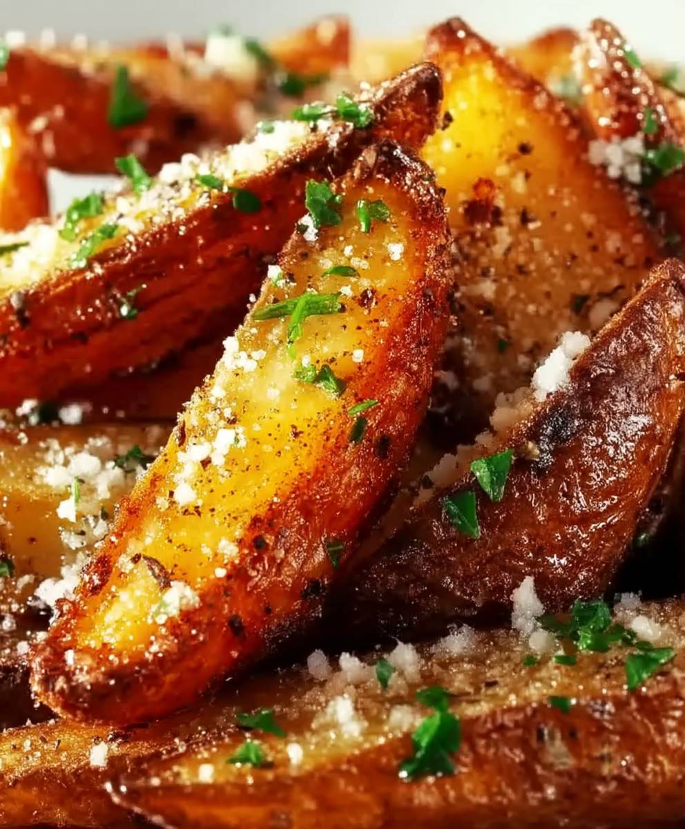 Parmesan Knoblauch Kartoffelspalten