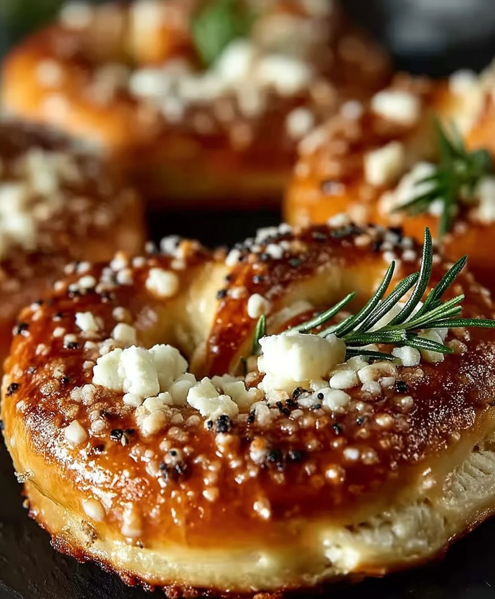 Rosmarin Parmesan Brezeln backen