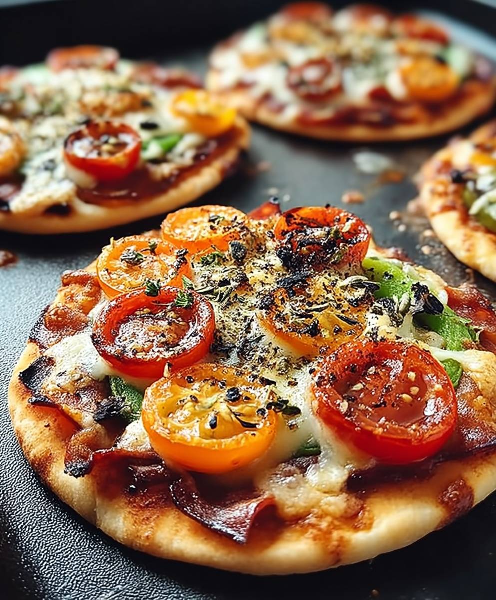 Pita Pizza Varianten einfach