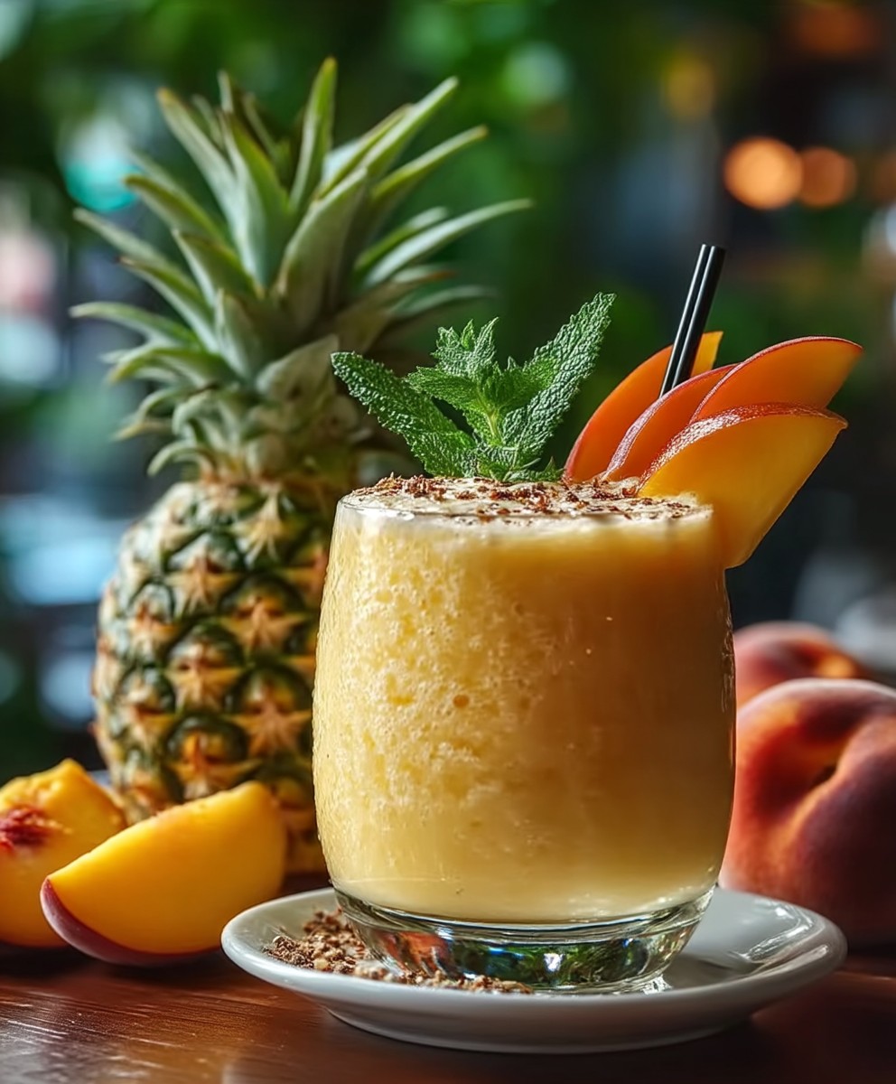 Ananas Pfirsich Smoothie