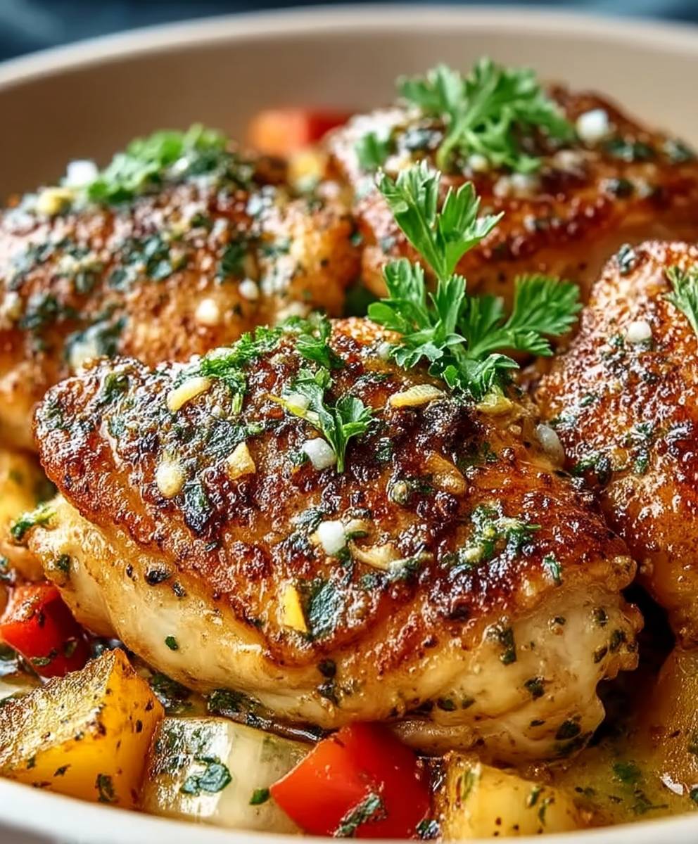 Knoblauchbutter Hähnchen zubereiten