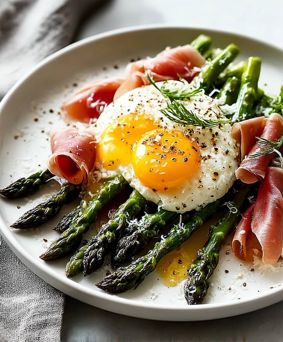 Gebratener Spargel mit Prosciutto