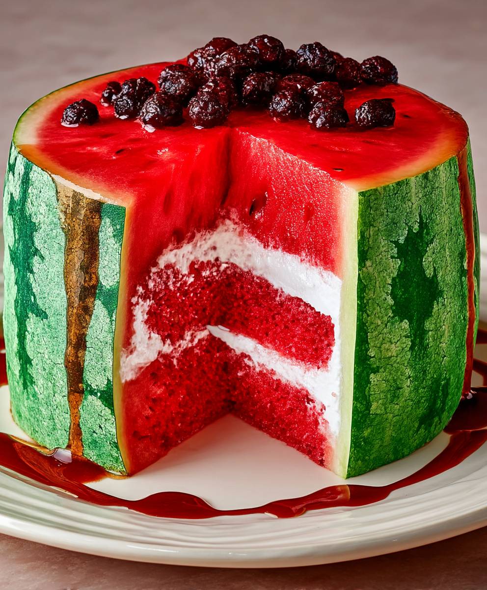 Wassermelonen Kuchen backen