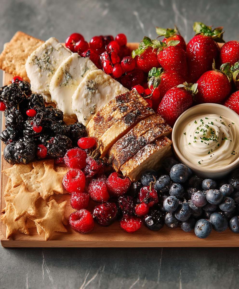 Charcuterie Brettchen mit Beeren