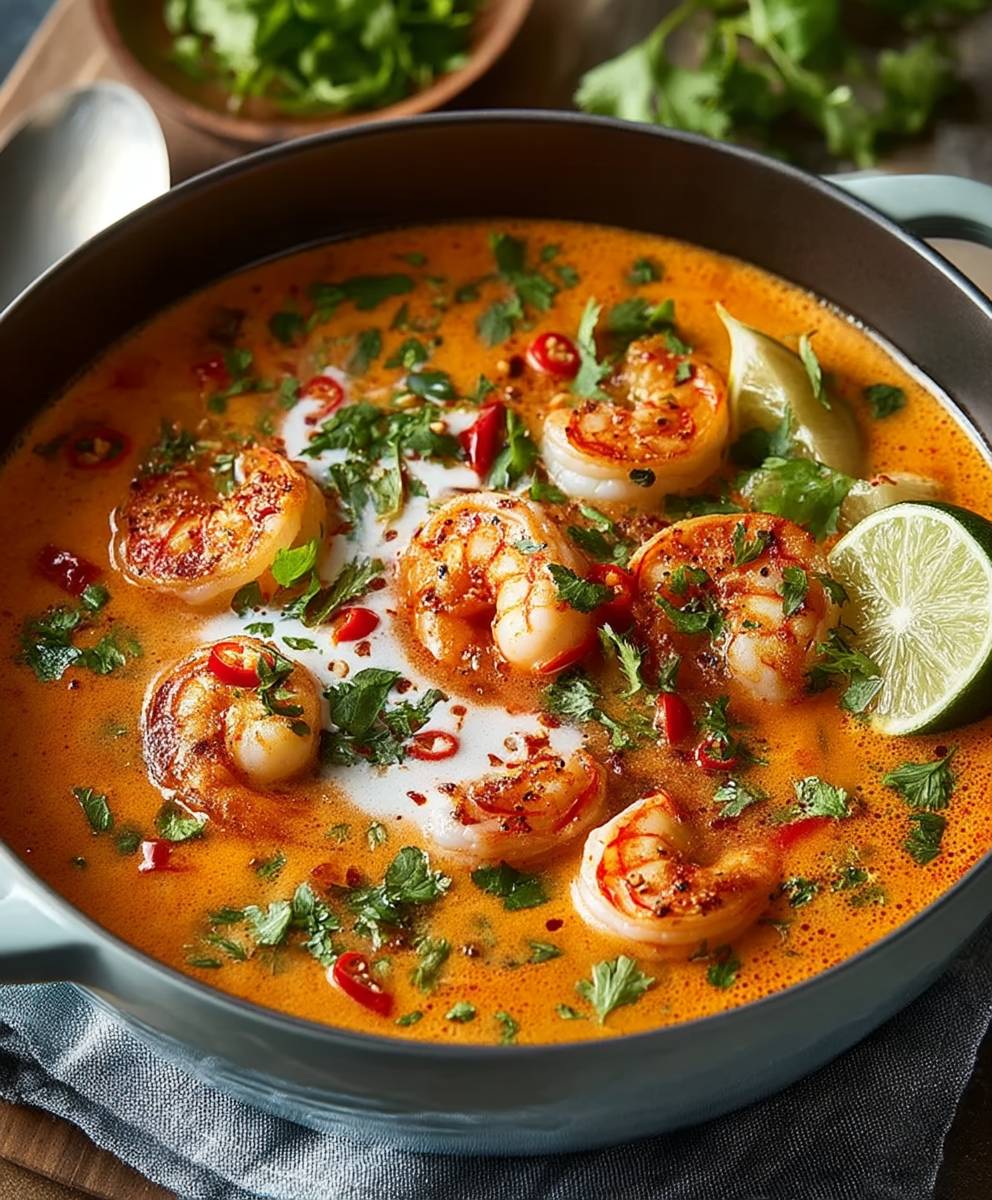 Würzige Krabbensuppe schnell zubereiten