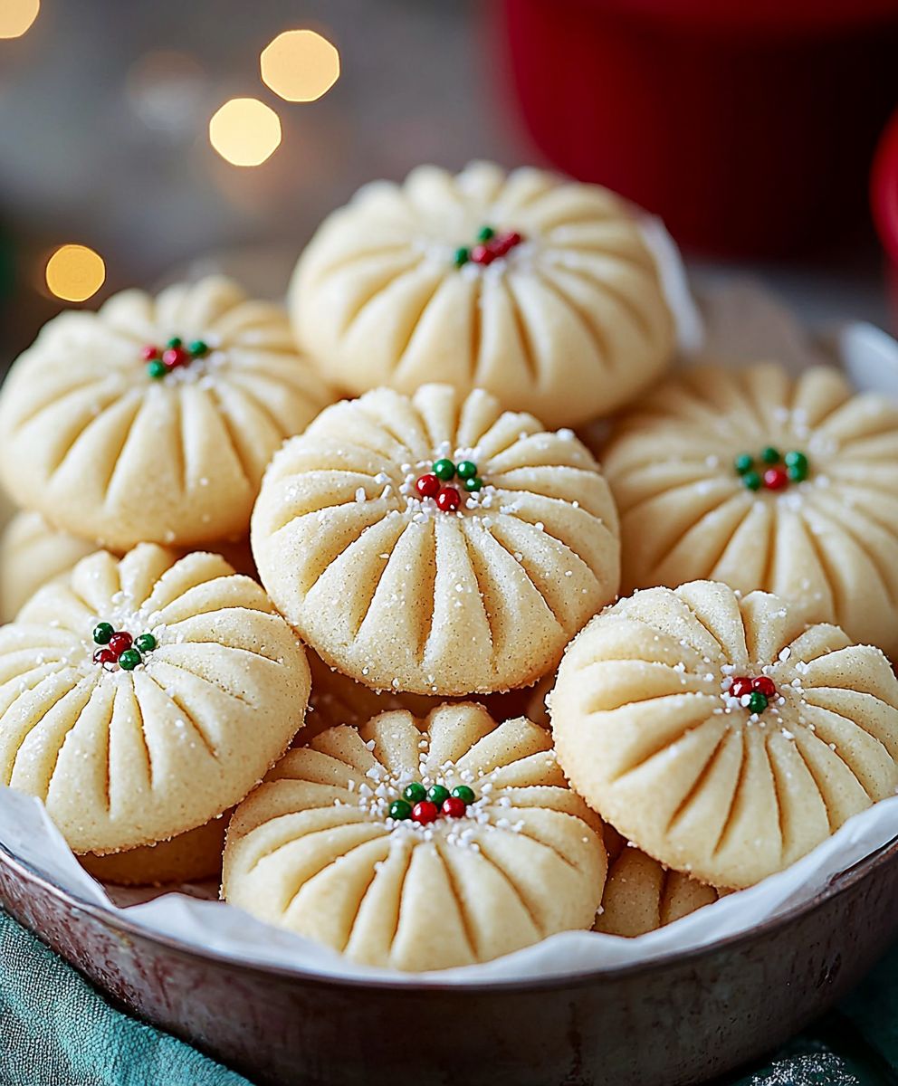 Geschlagene Shortbread Kekse backen