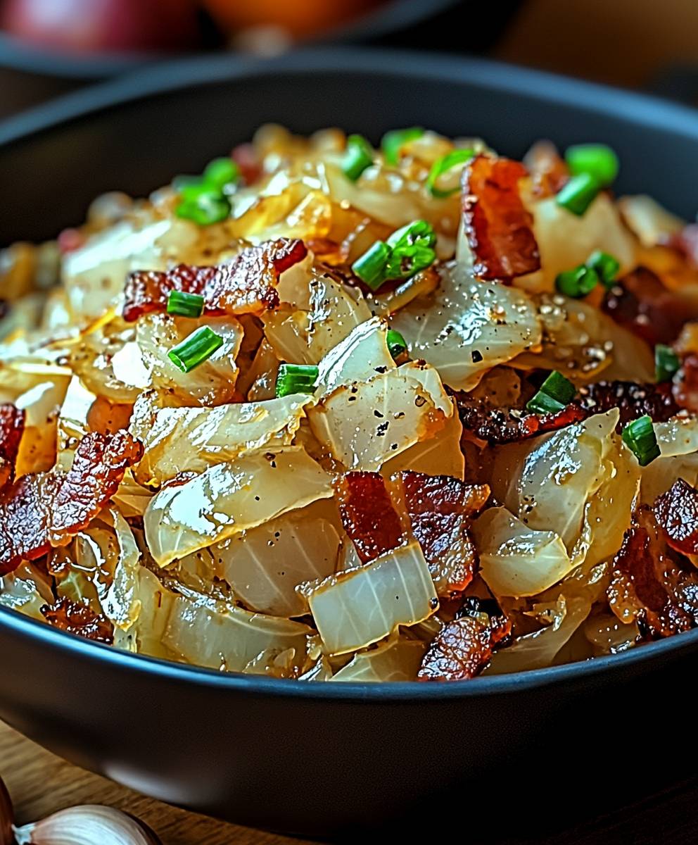 Gebratener Kohl mit Speck