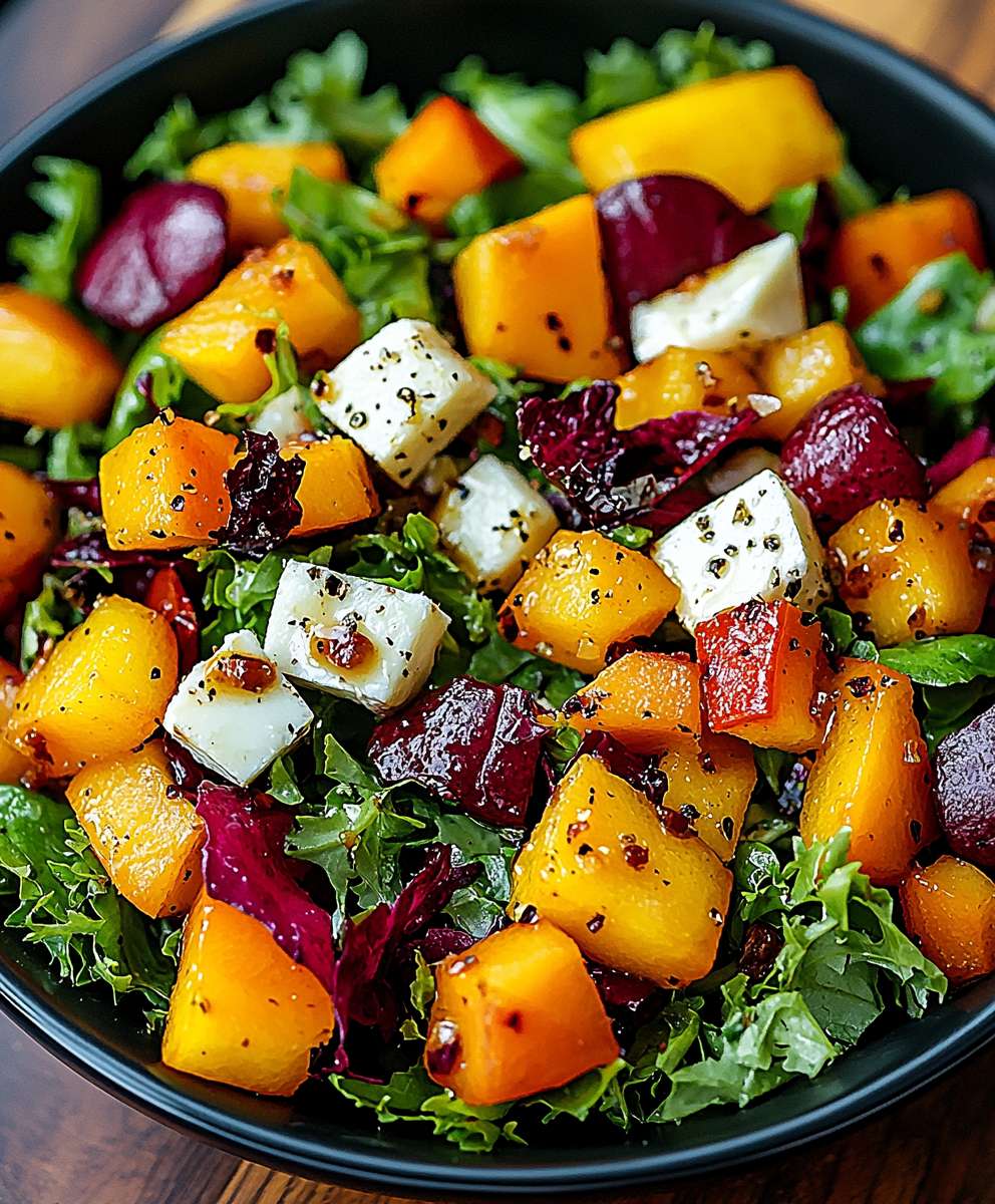 Herbstsalat mit Ernte