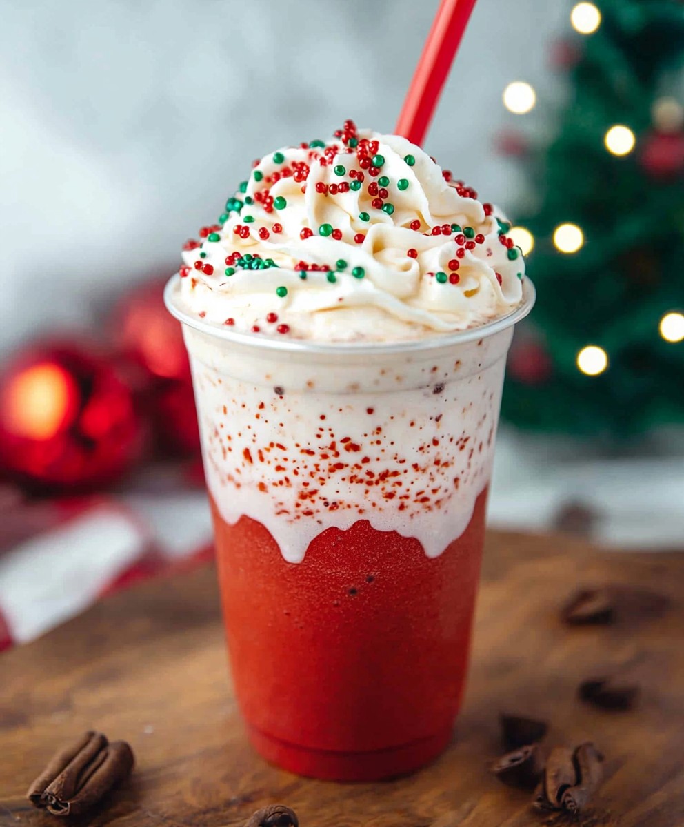 Weihnachtsmann Frappuccino selber machen