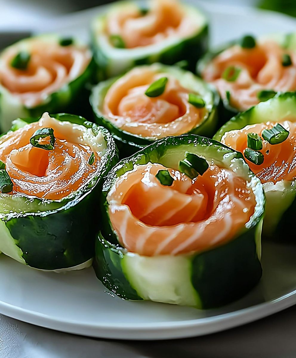 Geräucherte Lachs Röllchen Hummus