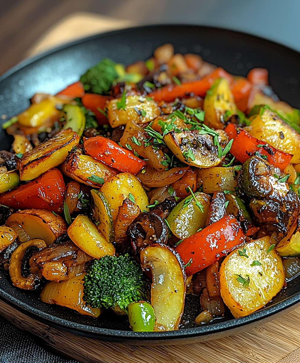 Vegetarische Gemüsepfanne einfach